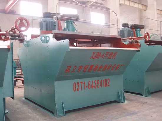 Máquina de flotación para concentración de minerales de litio, estaño y tantalio.