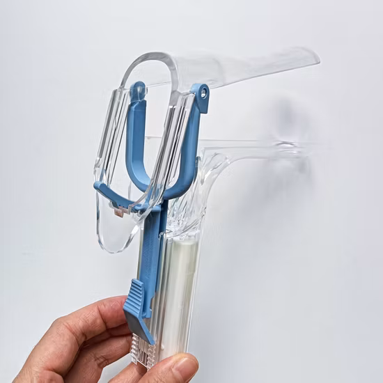 Suministros médicos SML, dilatador vaginal desechable de plástico con espéculo vaginal para examen físico femenino