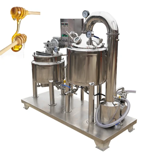 Máquina concentradora de filtración, mezcla y precalentamiento de miel de 0,5 toneladas